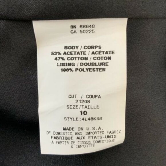 A.B.S Collection by Allen Schwartz Size10 Strapless Black Cocktail - Picture 7 of 9